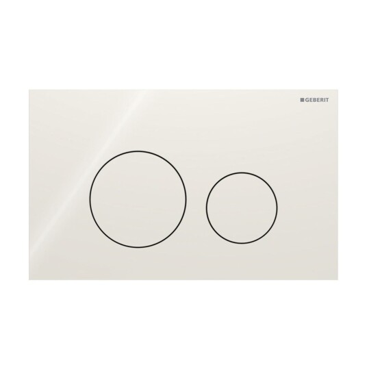 Geberit Sigma40 Rund Glass Betjeningsplate Sandgrå