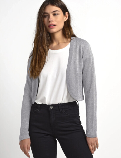 Kaffe Kaankra Bolero   Grey   XL