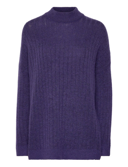 Selected Slfmaline Ls Knit High Neck Noos - Purple - XS Selected Slfmaline Ls Knit High Neck Noos - Purple - XS