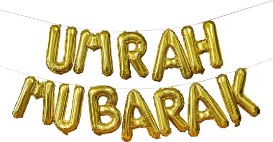 Club Green Hootyballoon Ballonggirlander Umrah Mubarak Gull HBUM102
