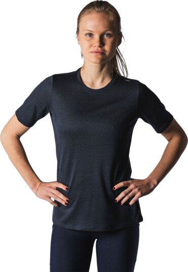 FUSION Technical Merino 150 Løpe T skjorte Dame Navy XL