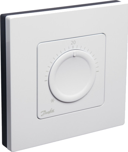 Danfoss Icon RS 230V dreieknapp veggfeste Beige 86 x 86 x 25 mm