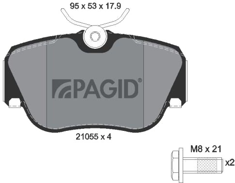 PAGID T0352N Bremseklosser PAGID T0352N Bremseklosser