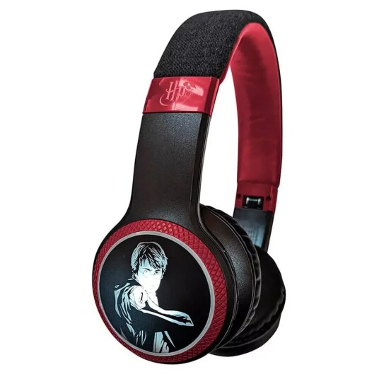 Harry Potter Trådløse On-Ear Hodetelefoner med LED - Svart Harry Potter Trådløse On-Ear Hodetelefoner med LED - Svart