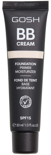 Gosh BB Cream Foundation SPF15 30 ml #01 Sand Fuktighetsgivende Vegansk Gosh BB Cream Foundation SPF15 30 ml #01 Sand Fuktighetsgivende Vegansk
