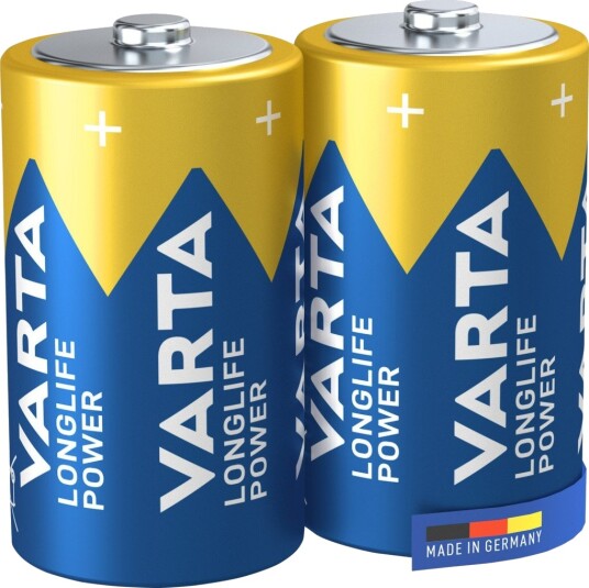 Varta Longlife Power D Alkalisk Batteri 2-Pakk med 2300 mAh