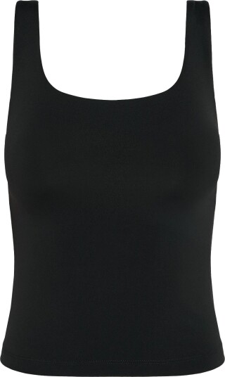 ICANIWILL Luxe 2-i-1 Tanktop Svart Medium med Integrert Støtte