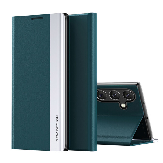 Hurtel Sleep Pro Flipdeksel for Samsung Galaxy S25 Grønn