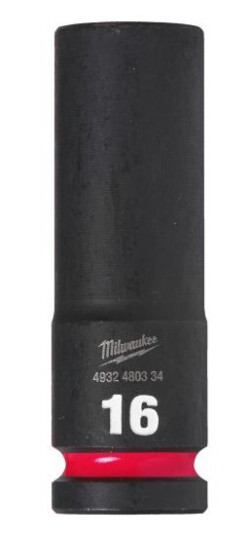 Milwaukee 1/2" Dyp Kraftpipe 16 mm med Høy Styrke og Holdbarhet