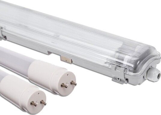 Spectrum 60cm 18W Limea T8 LED dobbeltarmatur IP65 vanntett inkl. 2x9W LED rør Dimbar : Ikke dimbar Kulør : Kald Spectrum 60cm 18W Limea T8 LED dobbeltarmatur IP65 vanntett inkl. 2x9W LED rør Dimbar : Ikke dimbar Kulør : Kald