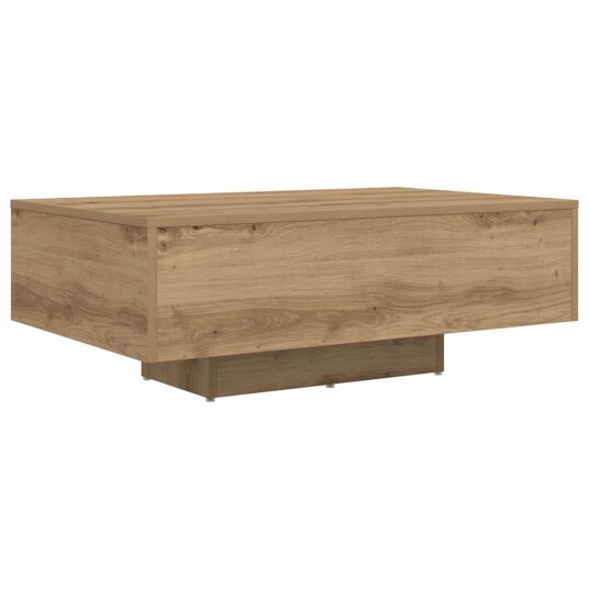Kaffebord med LED lamper Artisan Eik 85x55x31 cm