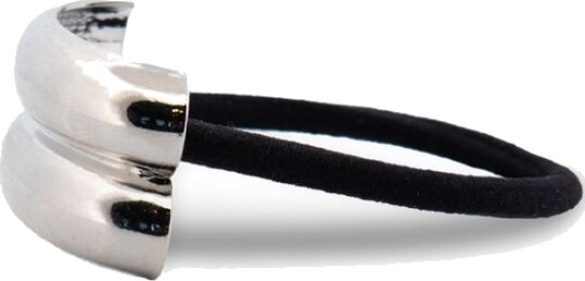 Makeup Mekka Metal Hair Tie Pattern Silver