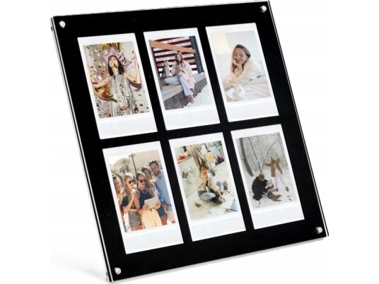 Loveinstant Stående ramme til 6 bilder til Instax/Zink Svart
