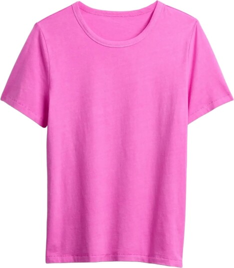 GAP Organic Cotton Vintagesoft T Shirt From The Gap Collection   Pink   XS