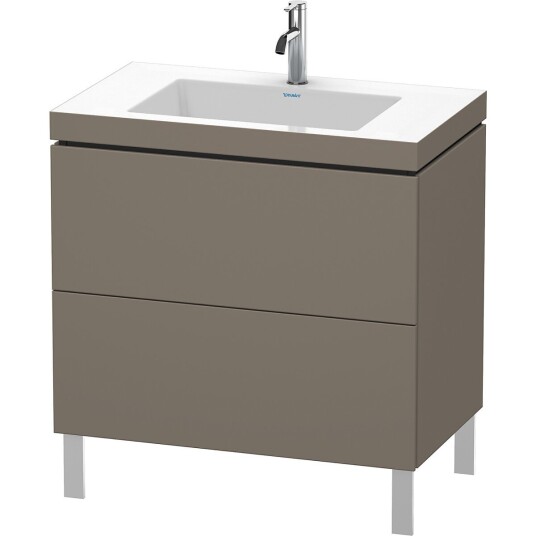 Duravit L-Cube Servantskap m/2 skuffer 800x698x480 mm Flanellgrå Matt
