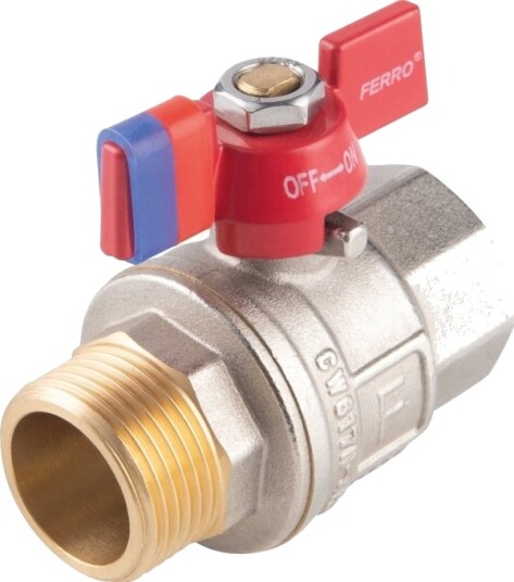 Ferro Kfpm21 Kuleventil For Vann "Sommerfugl" 3/4"" Nakr-Wkr, F-Power // Zkw-20-Wn-M-Fer-Power