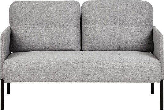 2 sitssoffa Beliani Lahti Beige svart Light grey\|\|Black
