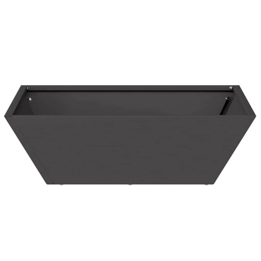 Metallblomsterpotte Svart Metall 50 x 50 x 15 cm Metallblomsterpotte Svart Metall 50 x 50 x 15 cm