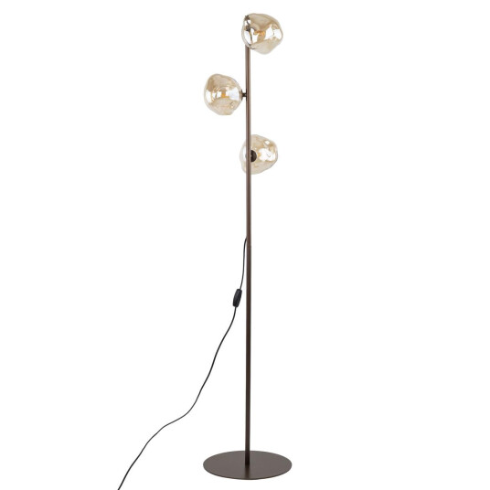 Lava gulvlampe 3-lys - Brun