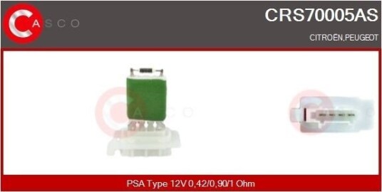 CASCO CRS70005AS Motstand, kupévifte