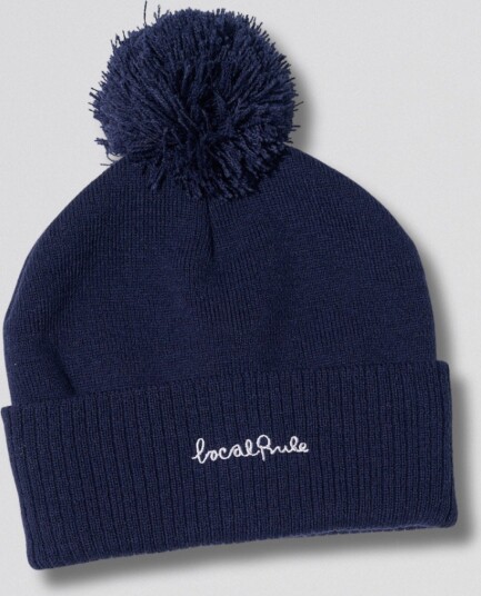 Local Rule Pompom Beanie Blå Golflue Navy