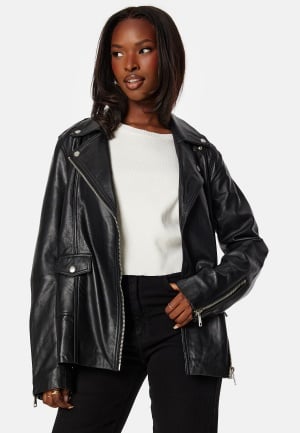 SELECTED FEMME Madison Leather Jacket Black 38