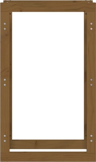Vedstativ 60x25x100 cm furu - honningbrun