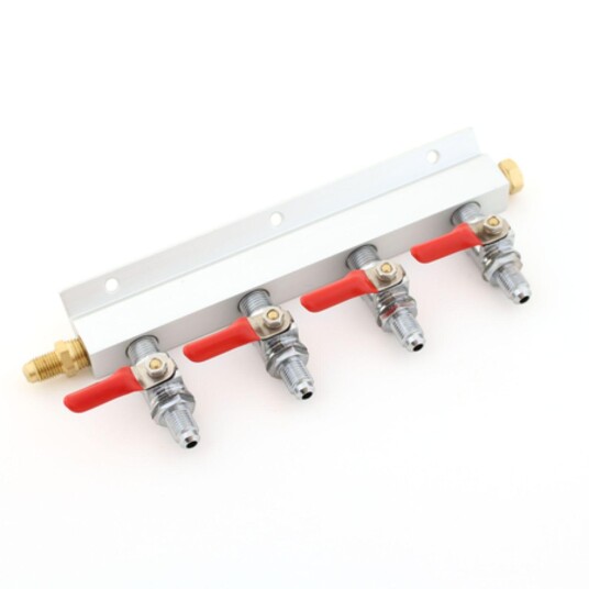 CO2 manifold med 4 uttak MFL gjenger