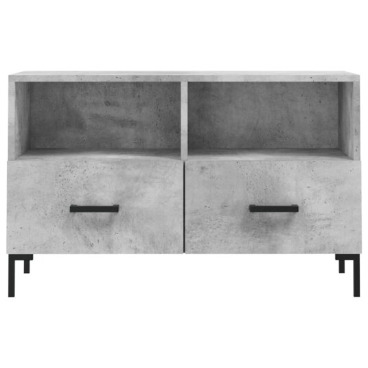 vidaXL TV-benk betonggrå 80x36x50 cm konstruert tre 8720845426453