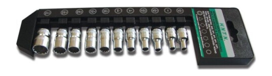Honiton Set Of 12-Point Impact Sockets 1/4 "4-13Mm 11Pcs (Ha112)
