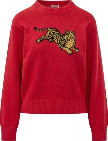 Kenzo Dame Strikkevarer Rød S, Kenzo Dame Strikkevarer Rød S,