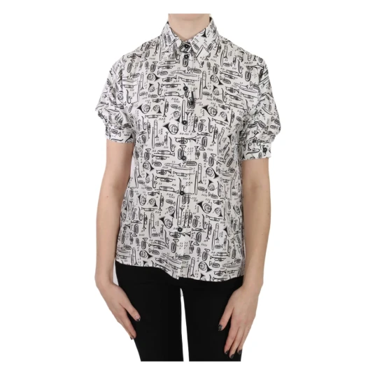 Dolce & Gabbana Dame Bluser & Skjorter Hvit 2XS, Dolce & Gabbana Dame Bluser & Skjorter Hvit 2XS,