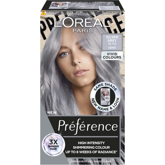 L'Oréal Paris Préférence Vivids 10.112 Silver Grey L'Oréal Paris Préférence Vivids 10.112 Silver Grey