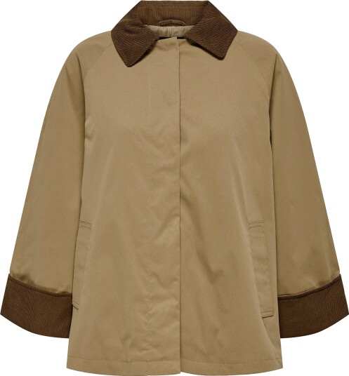 ONLY Onlorchid Mix Cordoroy Parka Coat Cs Otw - Beige - M
