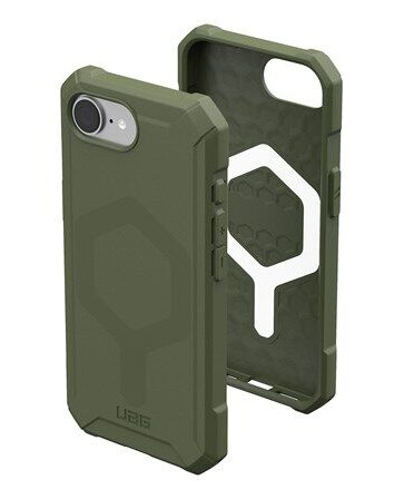 UAG Essential Armor Mobildeksel med MagSafe for iPhone 16/17 - Olivengrønn