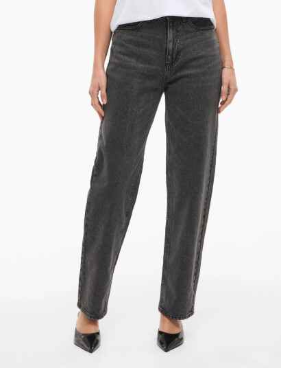 Vila Vikelly Jaf Hw Straight Jeans Noos Grey 44 x 32