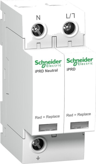 Schneider Electric Overspenningsvern Type 2 + 3 1 P + N 2 Moduler A9L08500 Schneider Electric Overspenningsvern Type 2 + 3 1 P + N 2 Moduler A9L08500