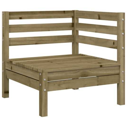  Hagesofa 3-seters impregnert furu 838046
