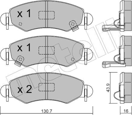 METELLI 22 0339 1 Bremseklosser