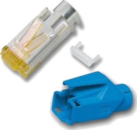 Efb Elektronik H7642.7-50, Rj-45, Blå, Hankjønn, Cat6a, 24/7, 1 Stykker