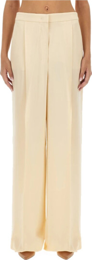 Max Mara Dame Bukser Beige M, Max Mara Dame Bukser Beige M,