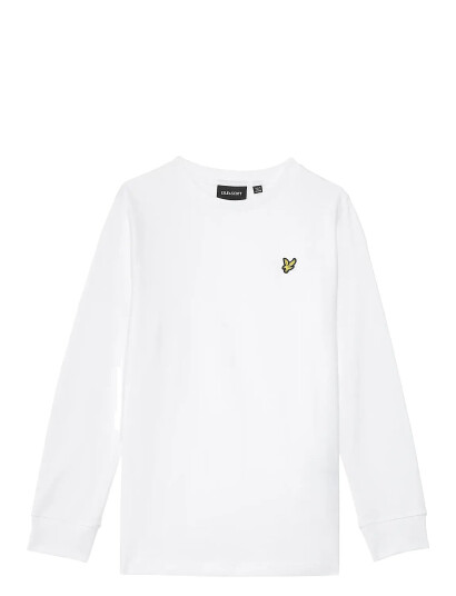 Lyle & Scott Plain Ls T-Shirt - White - 98-104 Lyle & Scott Plain Ls T-Shirt - White - 98-104