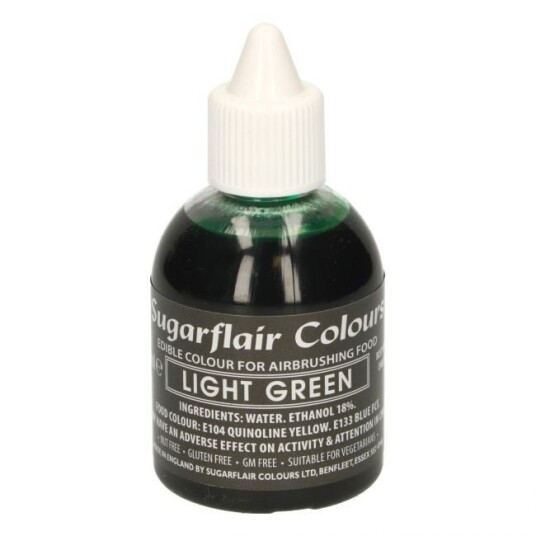 Sugarflair Airbrushfarge Lys Grønn 60ml 