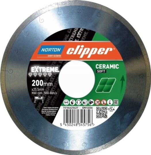 Diamantkappeskive 200Mm Norton Extreme Ceramic