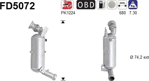 Partikkelfilter AS FD5072