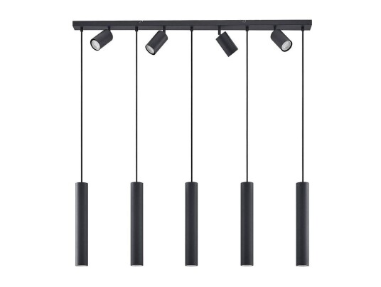 Lindby Sanad hengelampe svart 9 lyskilder lang Lindby Sanad hengelampe svart 9 lyskilder lang