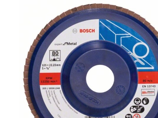 Bosch Lamellskive X551 K80 125x22.33mm Stål
