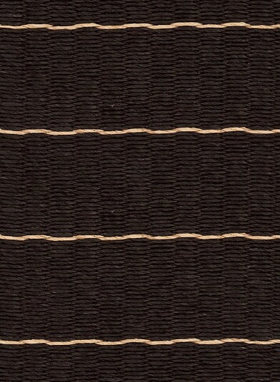 Woodnotes Line teppe 140x200 Papirgarn/ Sort Naturfarget