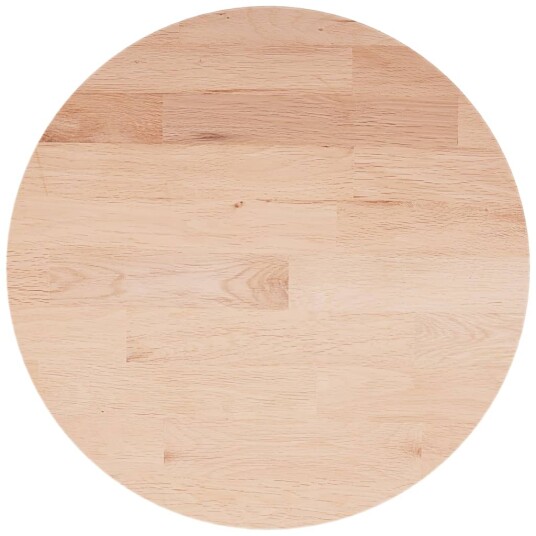 Rund bordplate Ø30x1,5 cm ubehandlet heltre eik 342893 Rund bordplate Ø30x1,5 cm ubehandlet heltre eik 342893