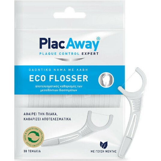 Miljøvennlig tanntråd PLAC AWAY Eco Flossers 30 stk